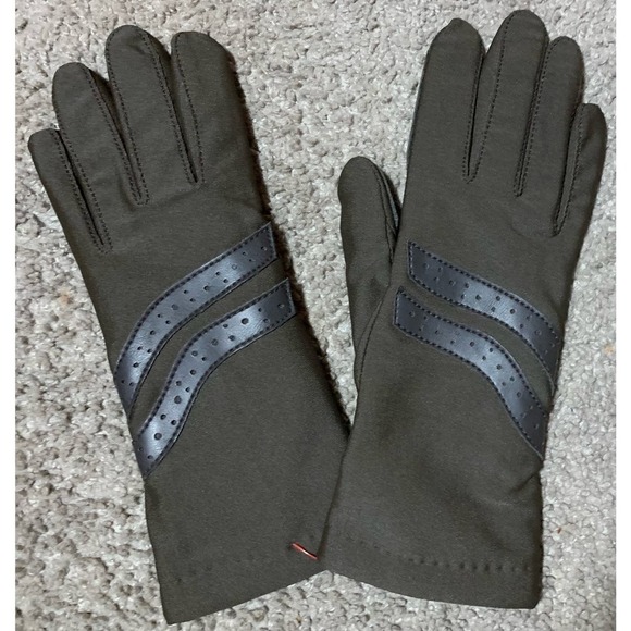 Vtg Hanes Her Way Driving Gloves Ladies Womens Sz M Brown Thinsulate Lined New! - Picture 1 of 10